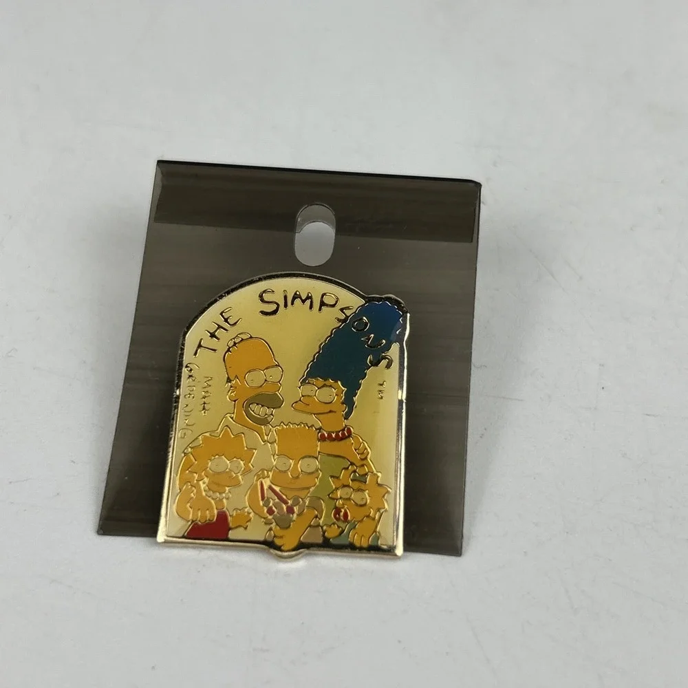 Vintage The Simpsons Pin And‎ Keychain Set Seven Items Total